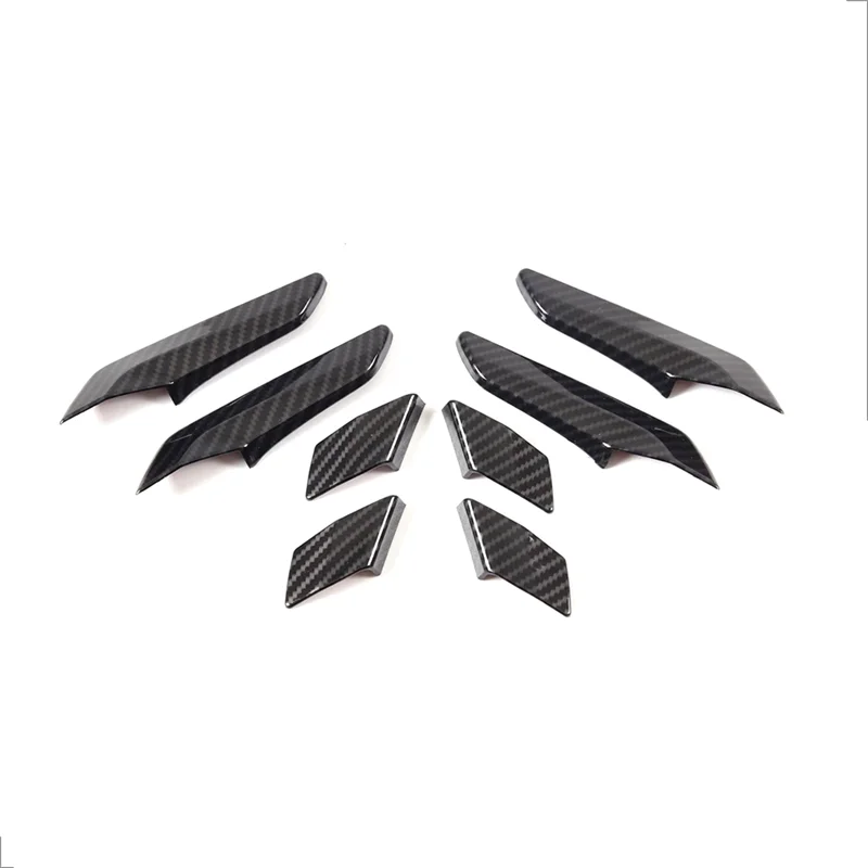 

Накладка на внутреннюю дверную ручку автомобиля для Ford Maverick 2022 2023, крышка передней и задней дверной ручки, детали, компонент ABS, углеродное волокно