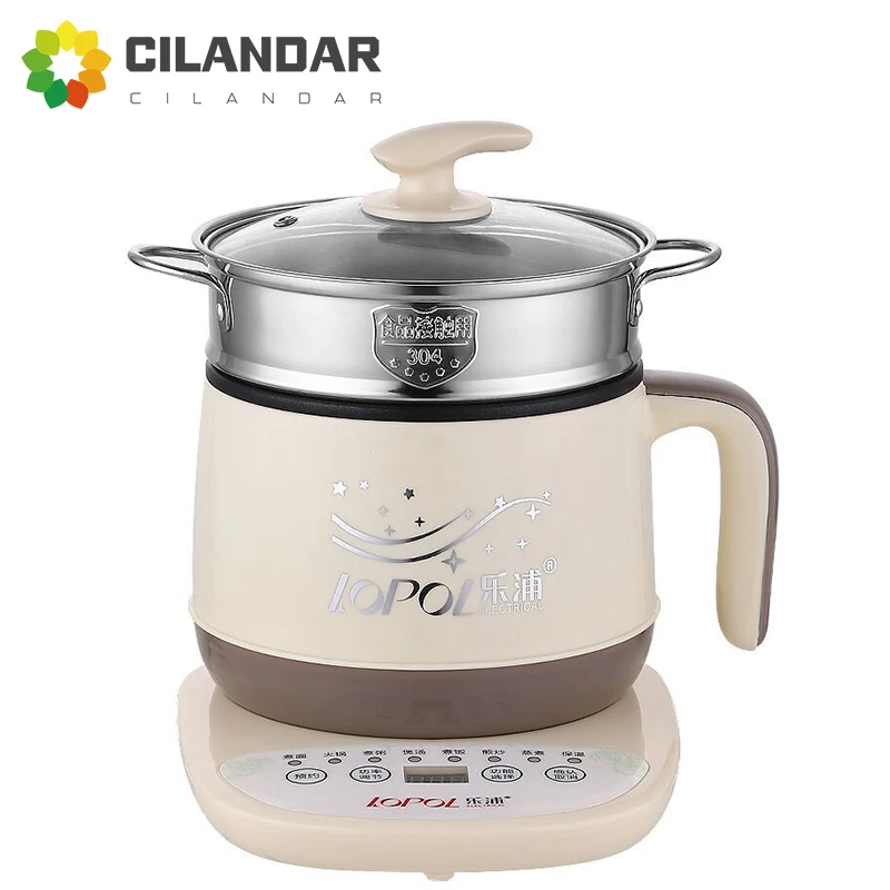 Electric Cooking Pot Dormitory Multi functional Household Electric Stir Fry Steaming Cooking Integrated Pot Dormitory Small Pot