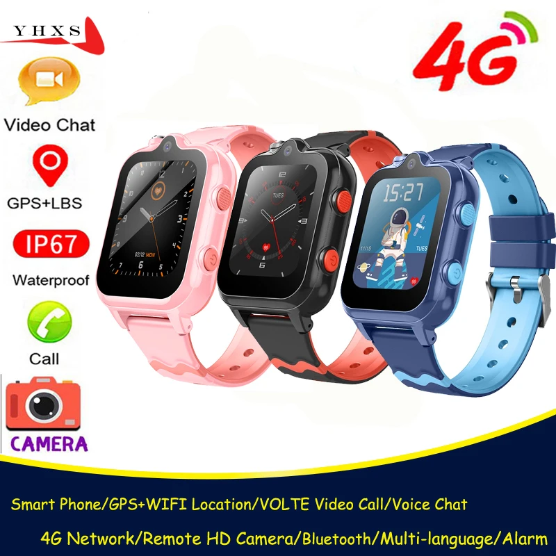 Android 8,1 inteligente 4G chico GPS WIFI ubicación de seguimiento niño estudiante Smartwatch cámara Dual voz vídeo llamada SOS teléfono Whatsapp reloj