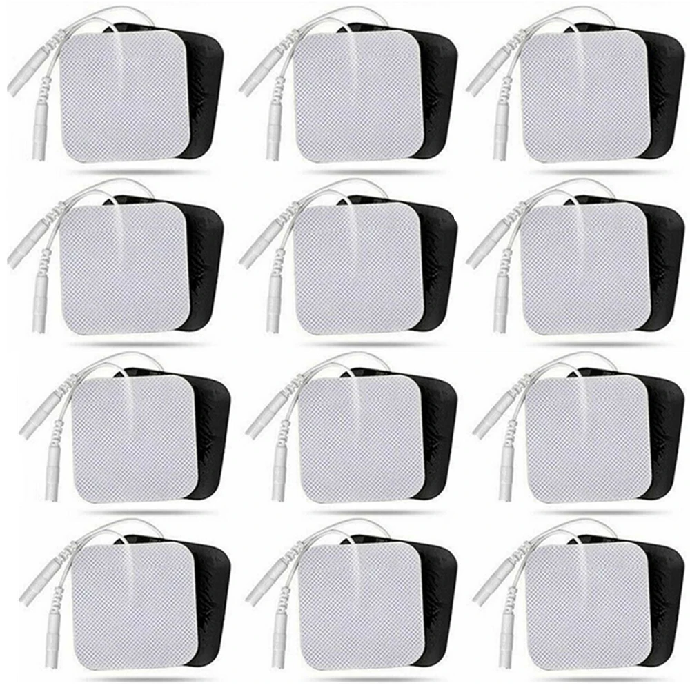 

100P/50P 4x4cm Muscle Stimulator Electrode Pads Non-woven Fabric Self Adhesive Replacement Pads for Tens Digital Machine