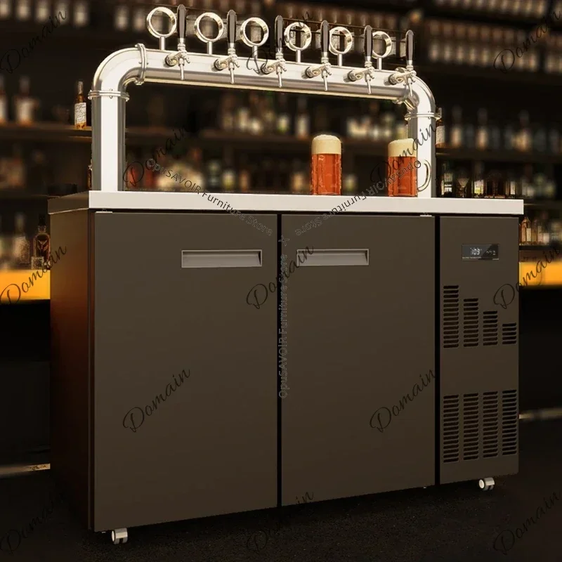 BHJ Air Cooled Commercial Beer Dispenser All-in-One Draft Beer Machine Craft Tap Dispenser Fresh Beer Brewing & Pouring Machine