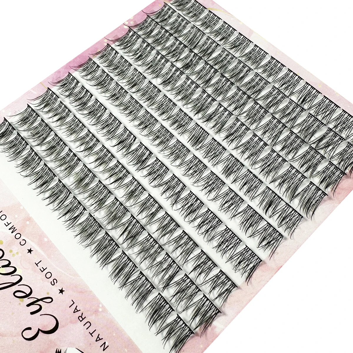 1/box 120 Bundles Mink False Eyelashe Natural Russian 3D laes Individual Eyelash extension cluster makeup tool wholesale lashes