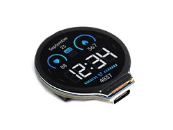 Waveshare ESP32-S3 Development Board, 32-bit LX7 Dual-core Processor, Integrates GC9A01 Display Driver Chip, 1.28inch Round LCD