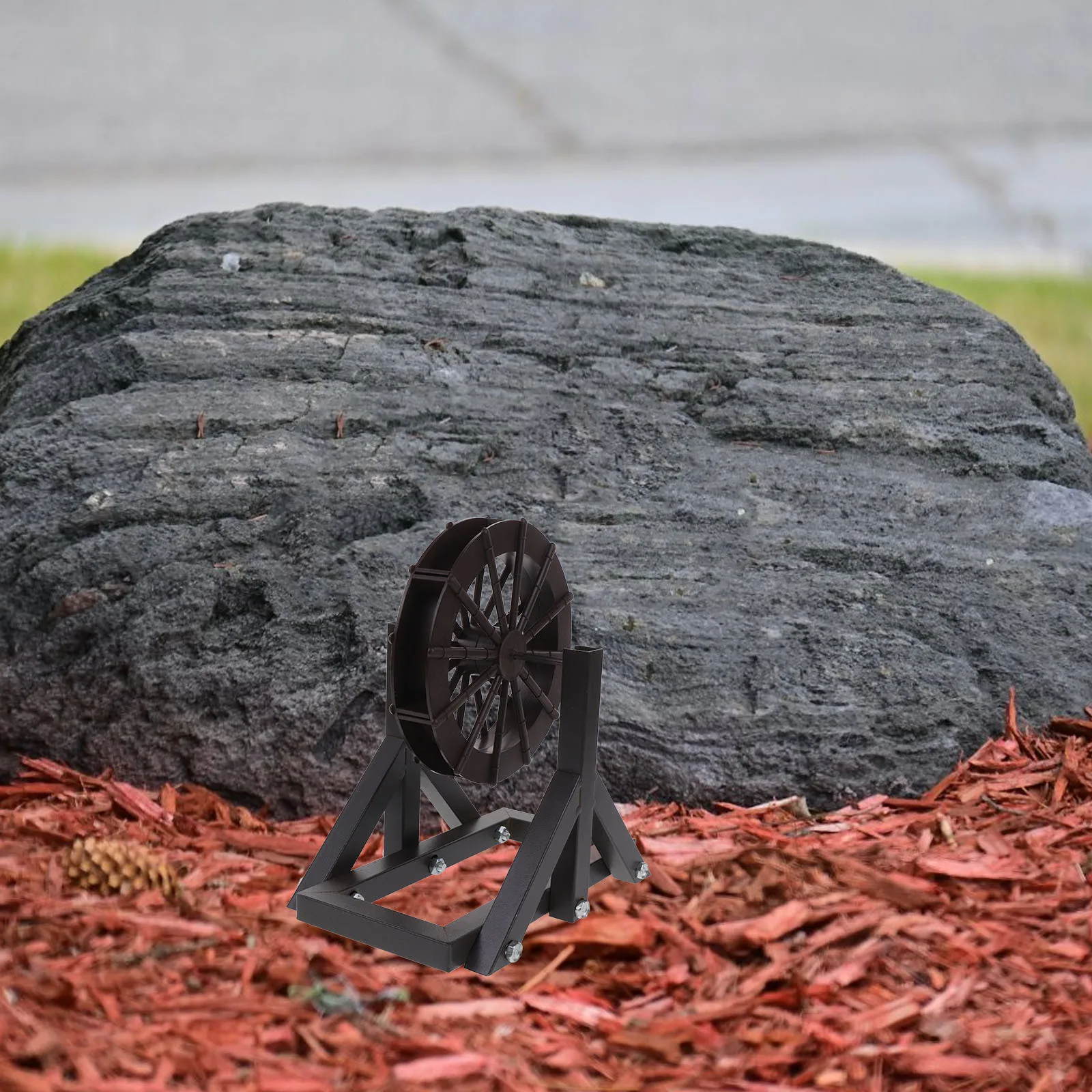 

1 Set Tabletop Water Fountain Wheel Replacement Diy Decor Scene Layout Prop Vintage Resin Ornament Micro Landscape Wheel For