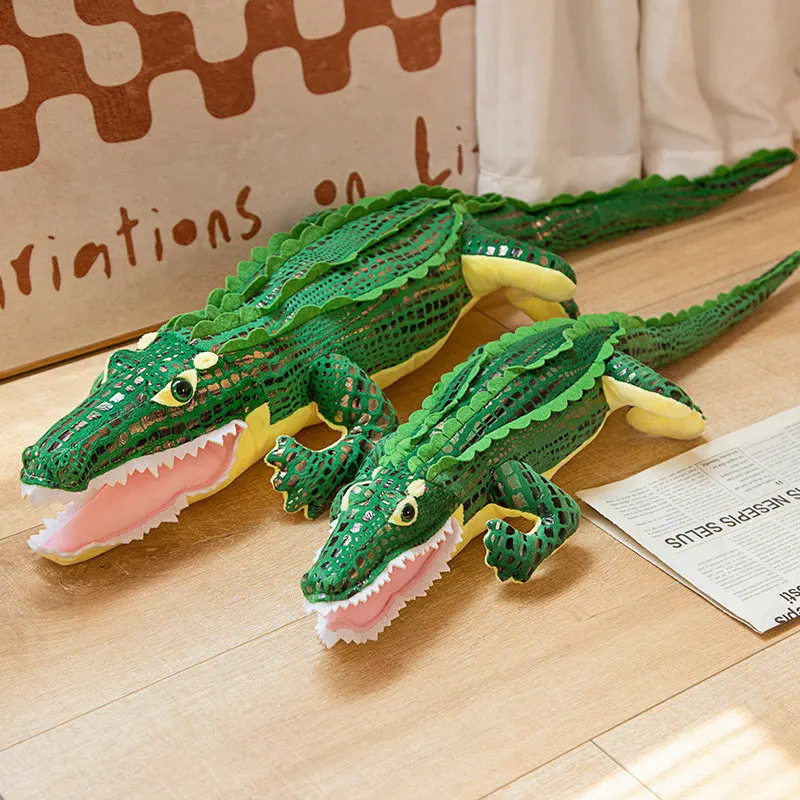 

Real Life Crocodile Plush Toy Stuffed Animal Realistic Alligator Plushie Dolls Ceative Soft Pillow for Children Xmas Gifts