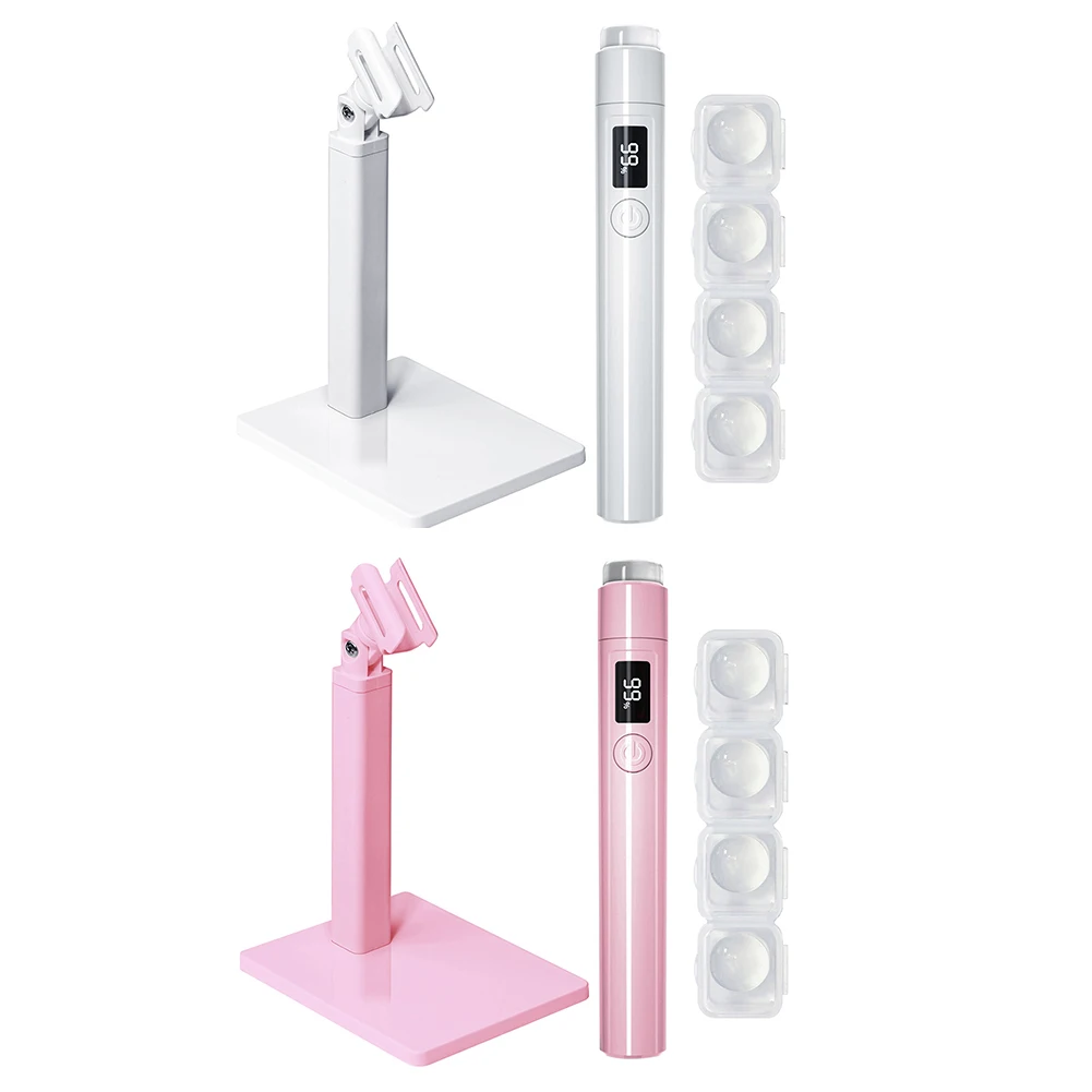 Mini luce ultravioletta per asciugare le unghie Mini torcia elettrica con display a LED Asciugacapelli portatile USB ricaricabile per manicure fai da te domestica