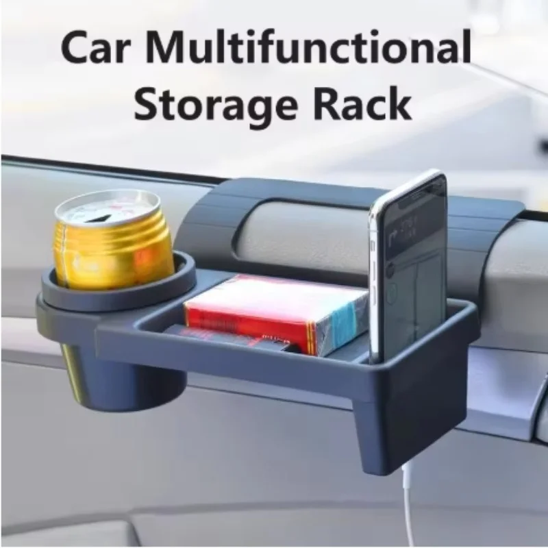 1PC Car Window Storage Box Universal Multi-functional Car Organizer Box with Cup Phone Holder For Vehicle Interial Accessories