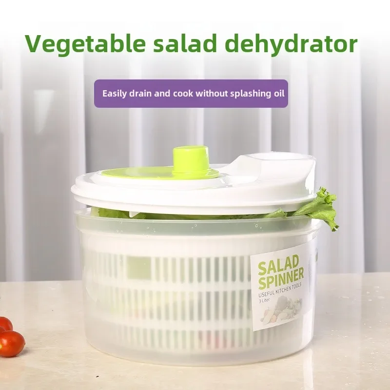 Household Vegetable Dehydrator, Manual and Efficient for Salad and Kitchen Use - Ideal for Drying All Kinds of Vegetables