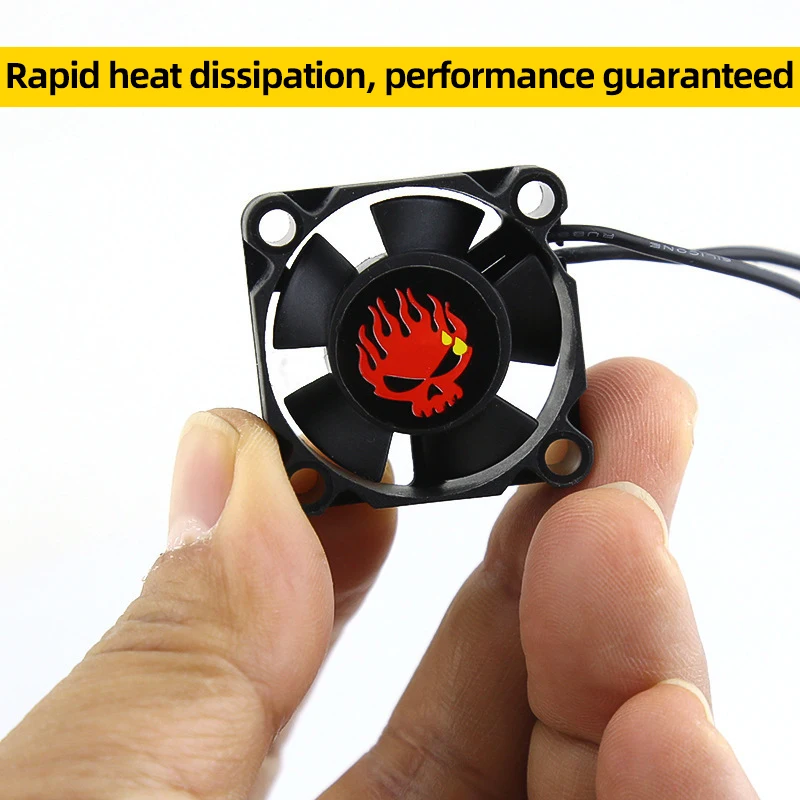 RC Car High Speed Cooling Fan Heat Sink 25/30/35/40/45/50mm Rapid Cooling Heat Dissipation Fan For 1/10 RC Car ESC Motor Parts