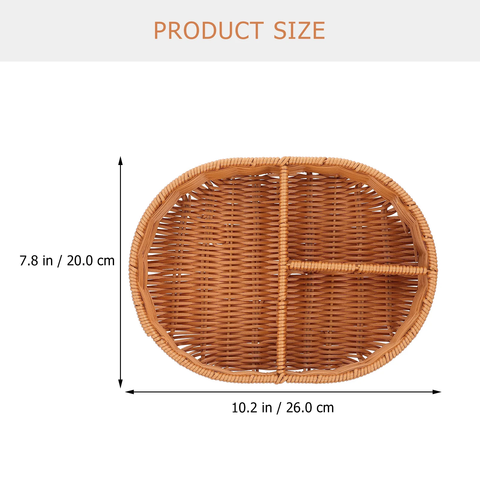 

Woven Fruit Basket Compact Multi-Grid Snack Storage Basket For Dried Fruits Nuts Candies Dessert Display Tray Household