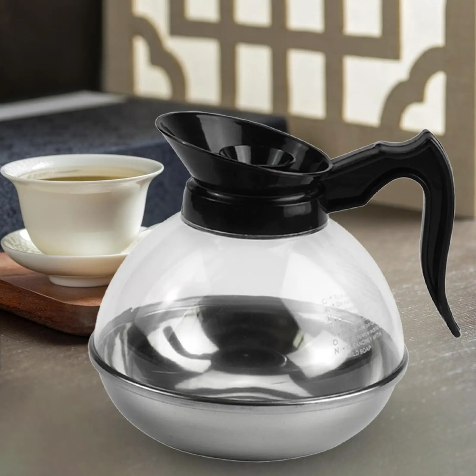 Coffee Jug Stainless Steel Bottom Hot Plate Base Tea Pot 2.1L-3L Hot Water Tea Pot Coffee Carafe for Traveling Dormitory Camping