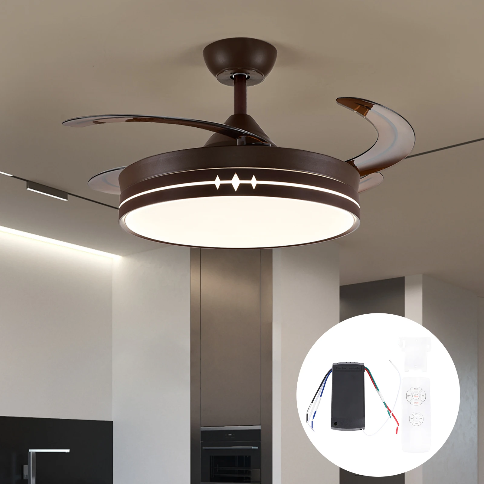 

Ceiling Fan Ceiling Fan Lamp Controller Controller Remote Control Transmitter Receiver Lamp Switch Relay Timer Smart Home Device
