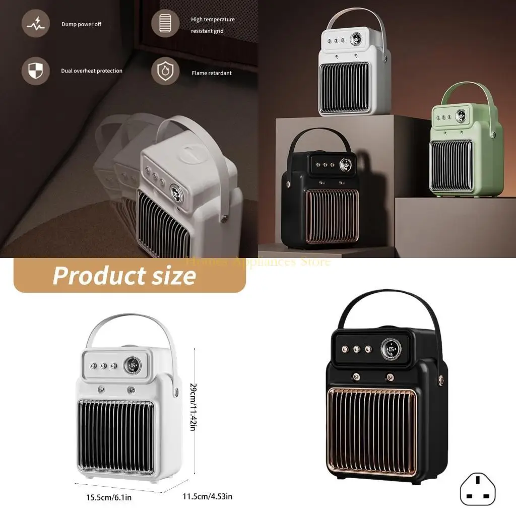 

D0AB 1200W Efficient Room Heater Humidifying Heater Overheating Protections Heater