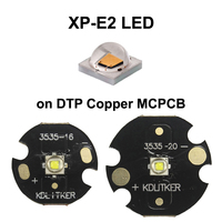 XP-E2 3W 283 Lumens 6500K 5000K 4000K 3000K SMD 3535 LED Emitter on KDLitker DTP Copper MCPCB Flashlight DIY Bead Torch