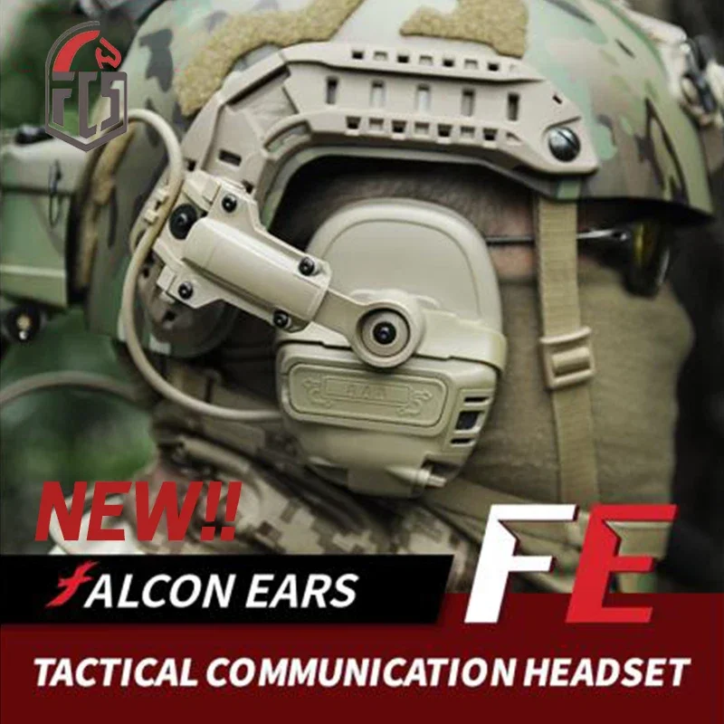 FMA FCS-TACTICAL Falcon Ears Pickup e riduzione del rumore Cuffie per comunicazione tattica TB1490 Cuffie Esports