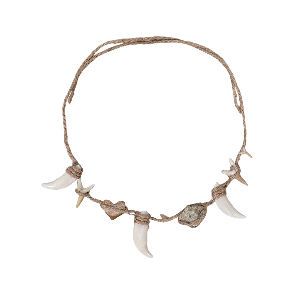 การ์ตูน Ocean Princess คอสเพลย์แฟนตาซีเครื่องแต่งกายอุปกรณ์เสริม Maui ฟันสร้อยคอผู้ชาย Fantasia เครื่องประดับ Bohemian Man Prop ของขวัญ