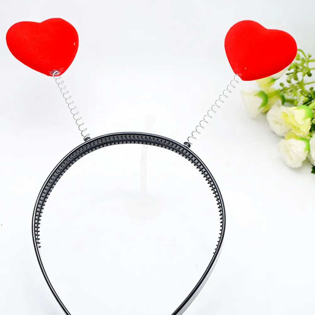 

9Pcs Charming Headdress Set Love Heart Shape Hair Clips Elegant Headbands Creative Hair Accessories for Party Wear