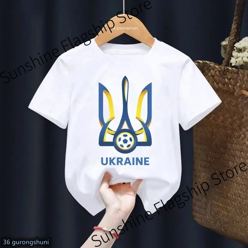 Family T-shirt for Boys Cute Ukraine Ukrainian T-Shirt Harajuku Kids Tshirt Women Men Boys Girls Unisex Tops Short Sleeve Tees