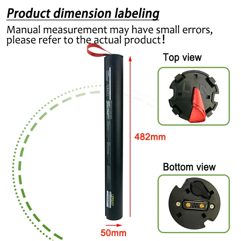 New 36V 5200mAH X7 Scooter Replace Rechargeable Lithium Battery Pack 187Wh , HX Scooter Battery Accessories