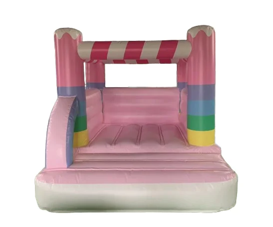 

Горячая распродажа: Коммерческий надувной батут из ПВХ розового цвета для детей, надувной замок для свадеб и мероприятий