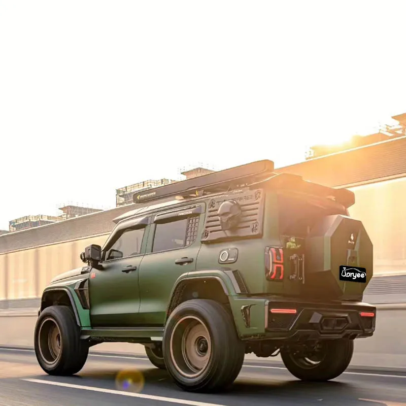 2025 novo carro amortecedor dianteiro lábio asa de fibra carbono telhado rack peças corpo kit gwm tanque 300 2024 2023 2022 2021 2019 acessório tuning