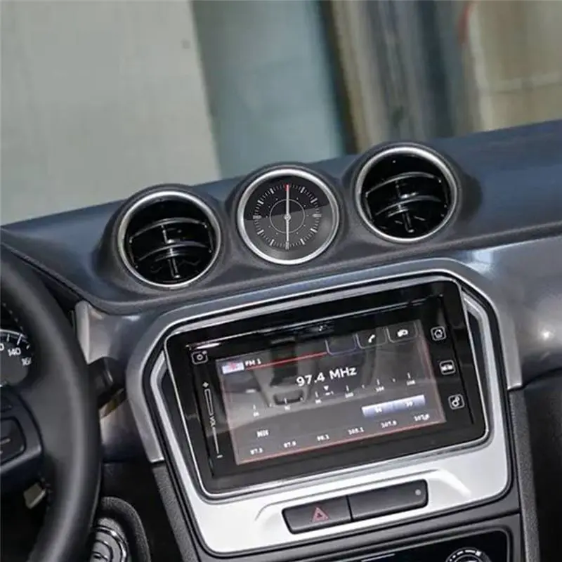 Well 1 PCS Car Instrument Panel Time Middle Clock Assembly ABS Car Accessories For Swift SX4 Vitara 2015-2021 34600-54P00