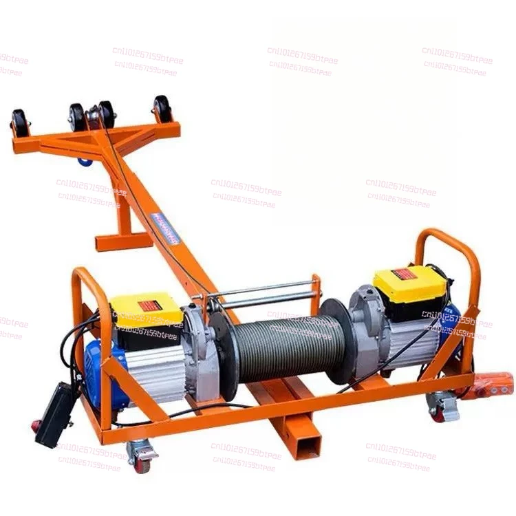 Fast electric hoist 220V small home decoration lifting crane column bracket