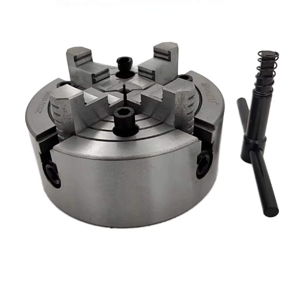 Sanou brand four-jaw single-action chuck K72 160/200/250 numerical control lathe 4-jaw chuck, jaw adjustable separately