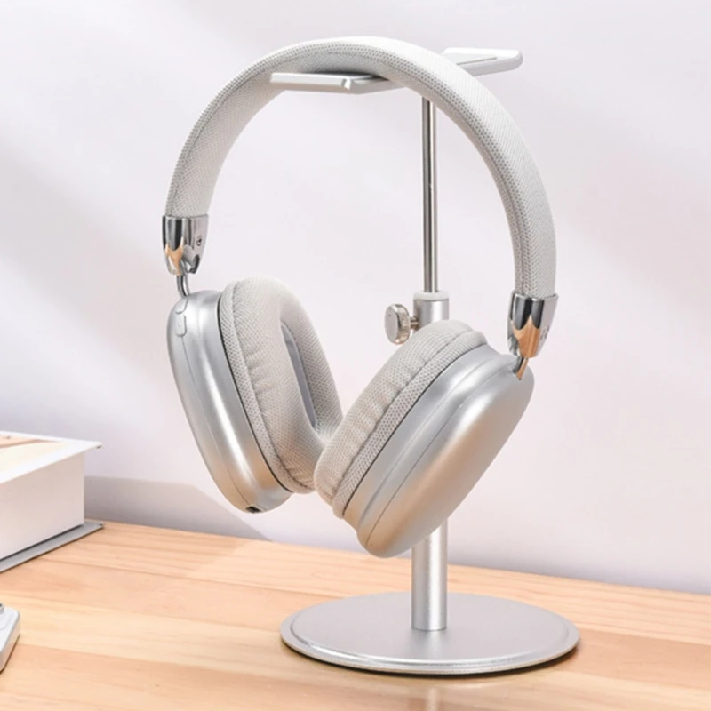 Headphone Stand Headset Holder Earphone Stand Aluminum Supporting Flexible Headrest Solid Base for All Headphones Size