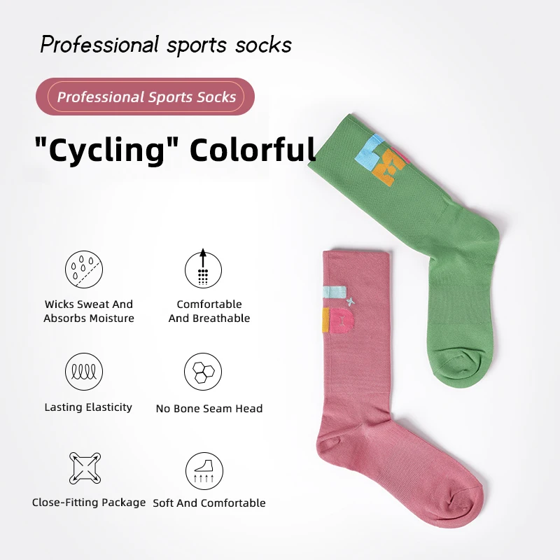 

LAMEDA Professional Cycling Socks Moisture Wicking Quick-drying Breathable High Elasticity Outdoor Sports Socks