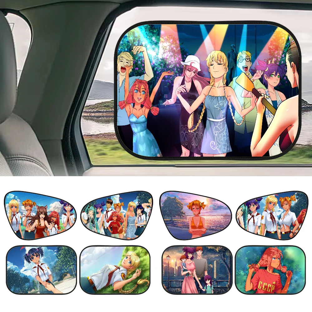 

Anime Everlasting Summer Window Sun Shade Windscreen Sunshade UV Protection Auto Sun Visor Car Window Electrostatic Film