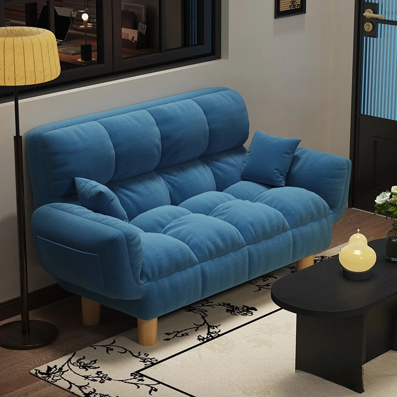 Lazy sofa reclining and sleeping single double folding bedroom small sofa bed