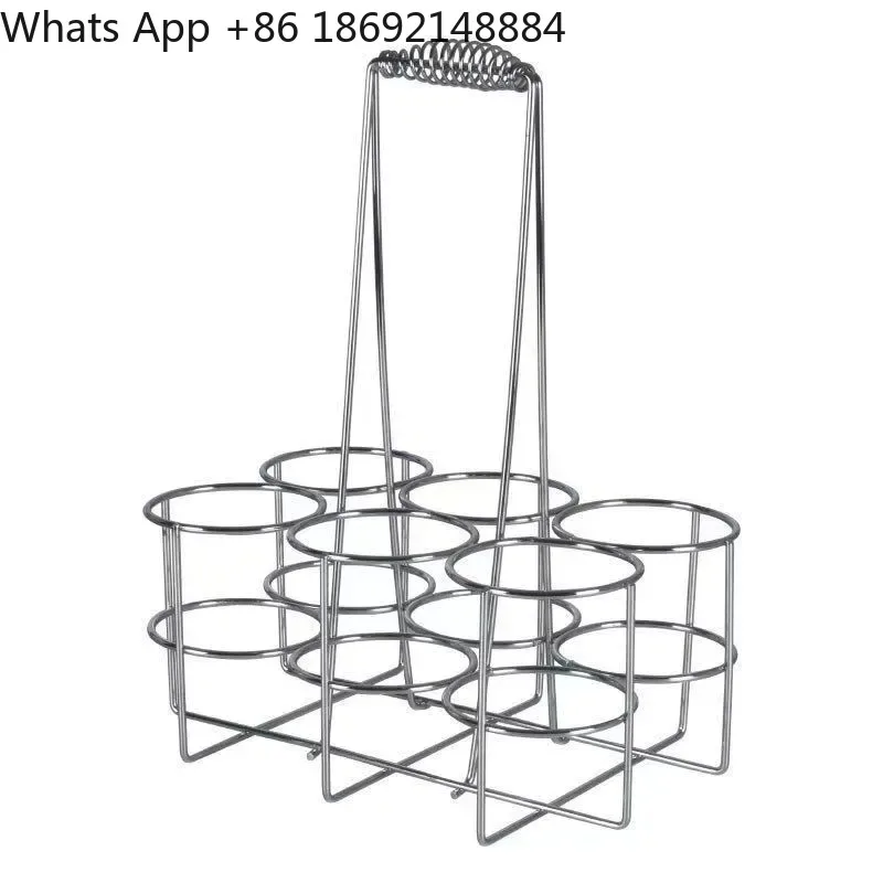 Bold Beer Rack for Hotel Restaurant Bar Portable Wine Basket Wine Rack Holds 6 Bottles