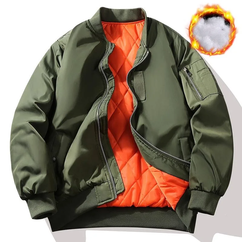 

Men's MA1 Pilot Jacket Z 54979 Flight Jacket Outdoor Wear Resistant Cotton Coat Long Style Couple's Fashion Spring Season