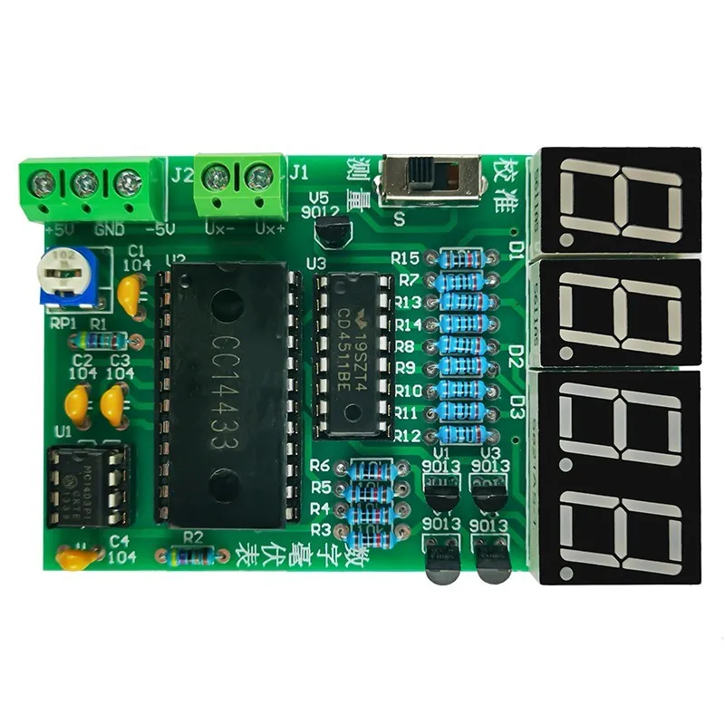 DIY Kit Electronic Digital Millivoltmeter Electronic Skills Teaching and Training AD Conversion Welding Parts