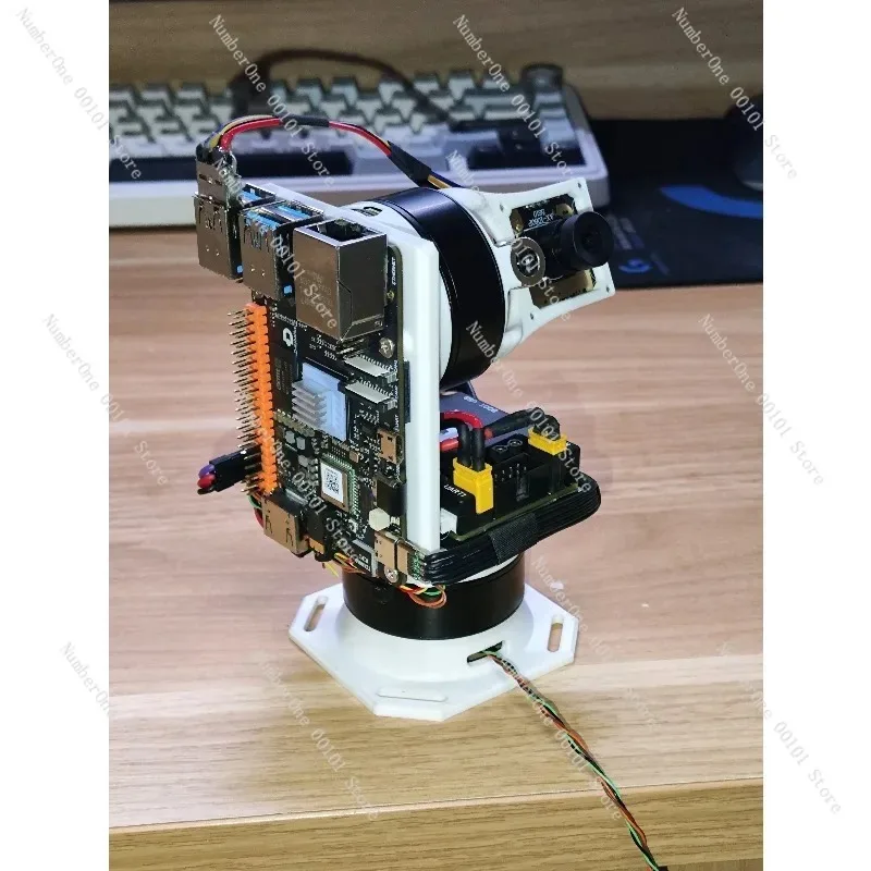 2D Brushless Gimbal PTZ Camera With Gyroscope, Handheld Stabilized Camera Module Built-In Laser Pointer