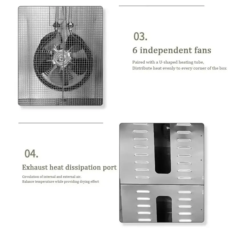 60/90-слойная сушилка для фруктов, дегидратор для мяса и морепродуктов, машина для обработки пищевых продуктов, машина для сухофруктов, овощей, кухонная техника