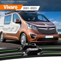 2pcs For Opel Vivaro A B C 2001-2023 Front Windshield Wiper Blades 2004 2007 2008 2015 2018 2019 Windscreen Window Accessories