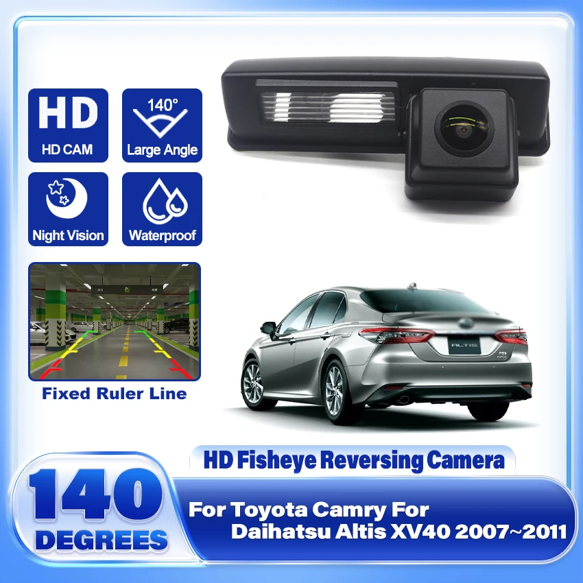 HD CCD 1080x720P Car Rear Camera For Toyota Camry For Daihatsu Altis XV40 2007~2010 2011 Night Vision Parking Reverse Camera