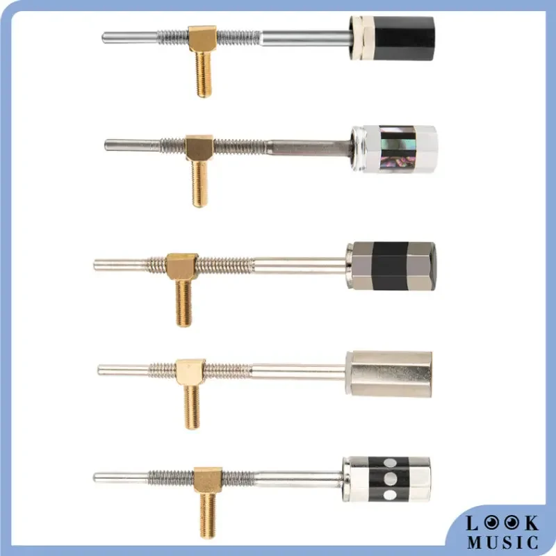 نظرة الكمان القوس الضفدع أزرار باس مسامير الصلب مع الثقوب النحاسية القوس أجزاء لصانع القوس الكمان فيولا