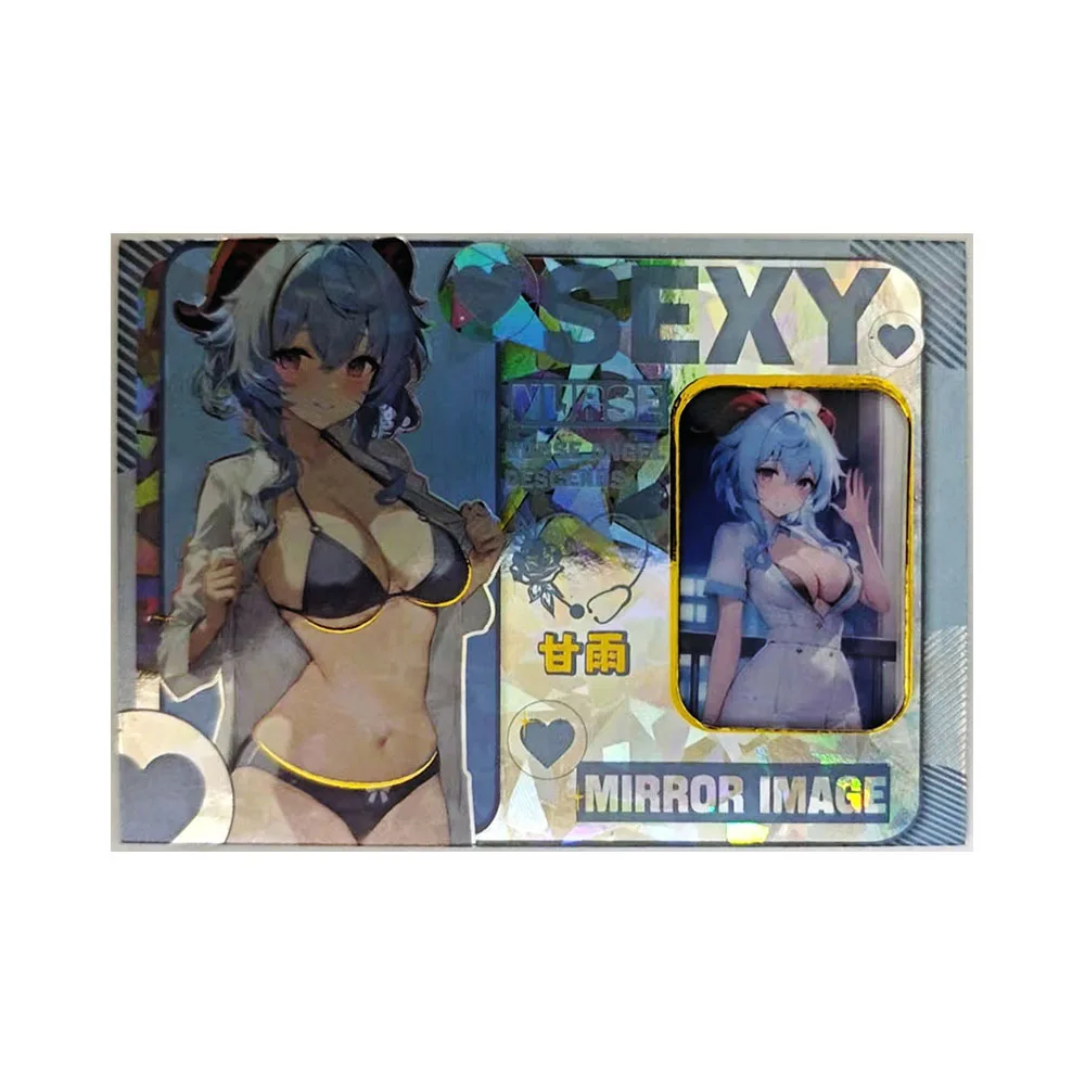 Anime Goddess Story SEXY Yae Miko Ganyu Keqing Film Card Boy Games Toys Birthday Gifts Board Games Collectible Cards