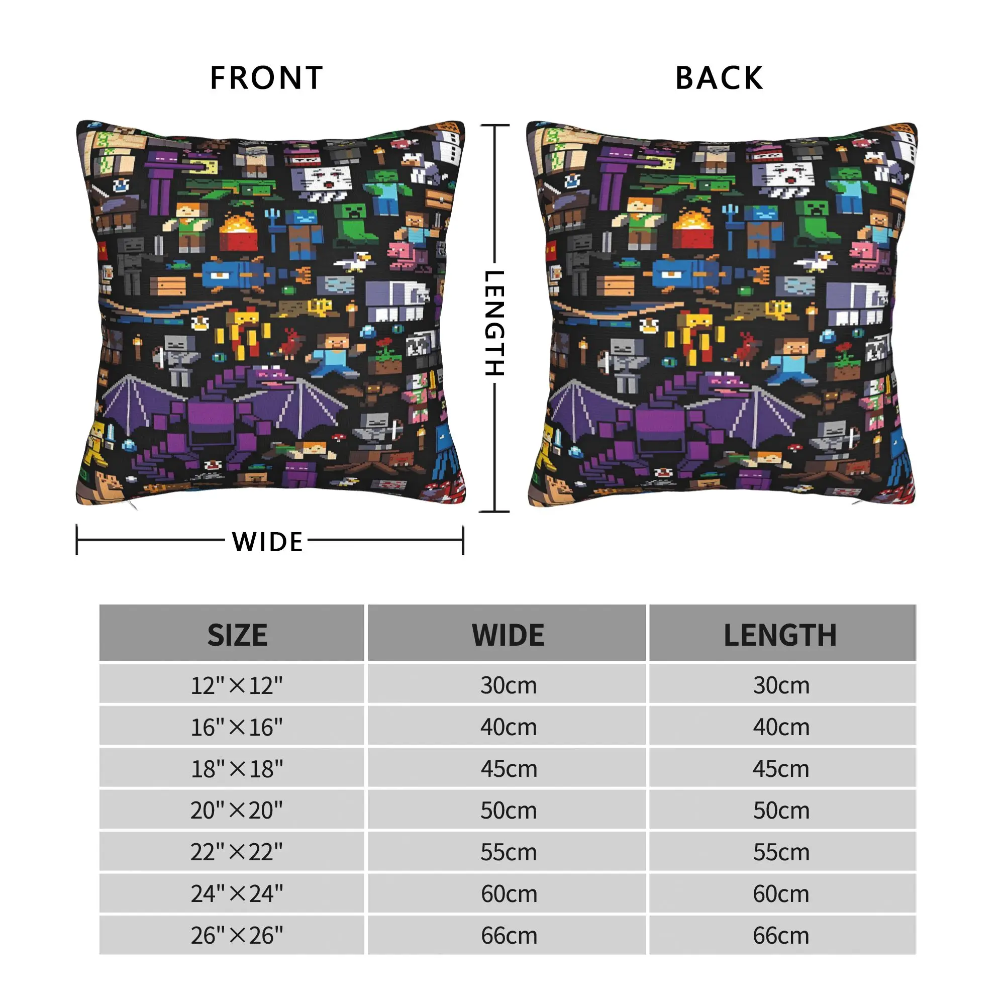 Pillow Cover Game M-Minecrafts  Morden Pillow Case For Wedding Party Home Decor Pillowcases