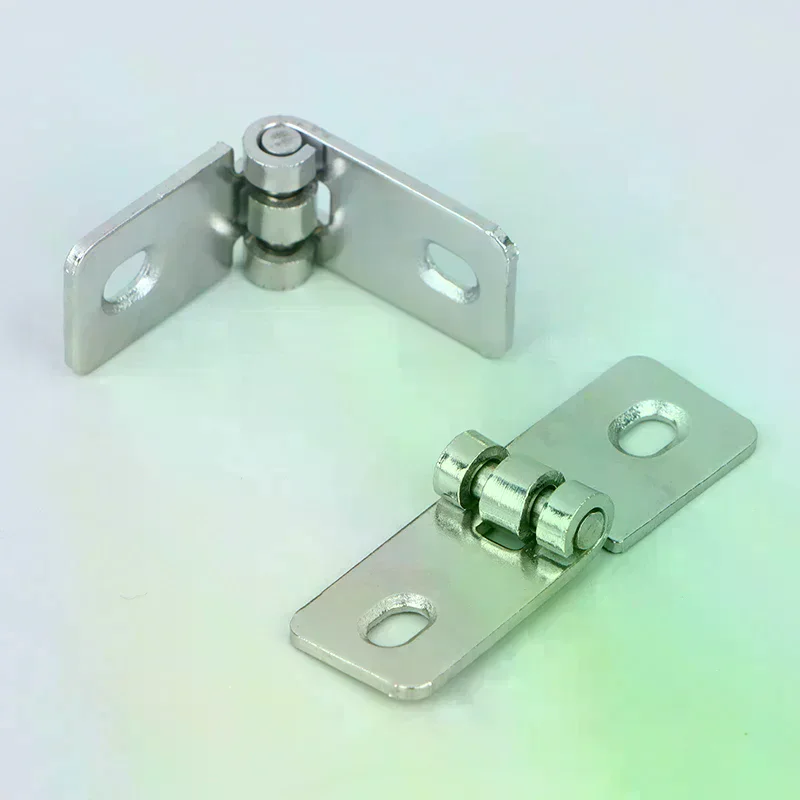 2Pcs Stainless Steel Foldable Nothing Frame Hinge Balcony Window Decorative Hinges for Wooden Wine Box Case Jewelry Gift Cabinet