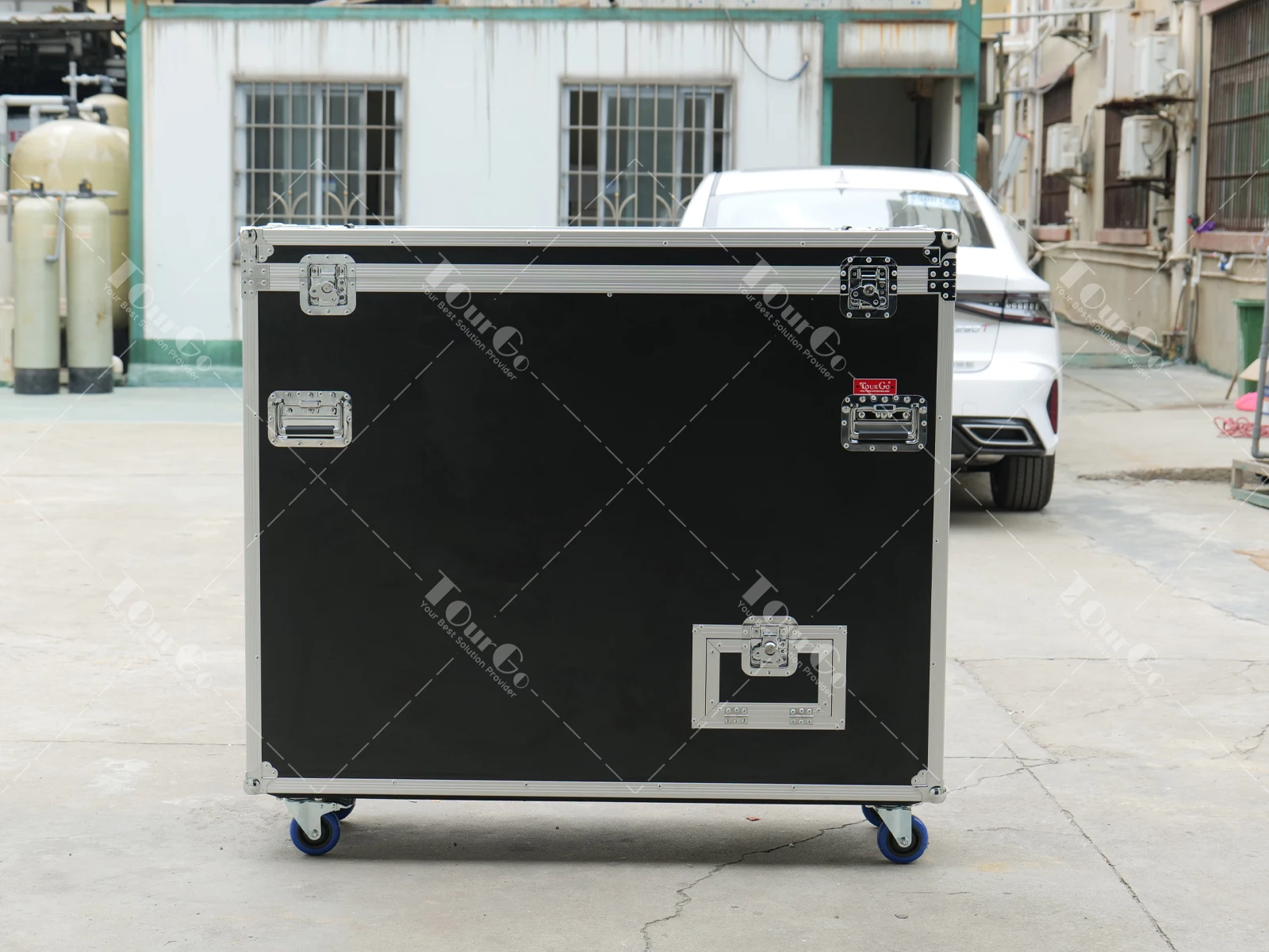 Casos de vôo para tv de 65 "led 55 polegadas elétrica motorizada tv elevador plasma tv voo case