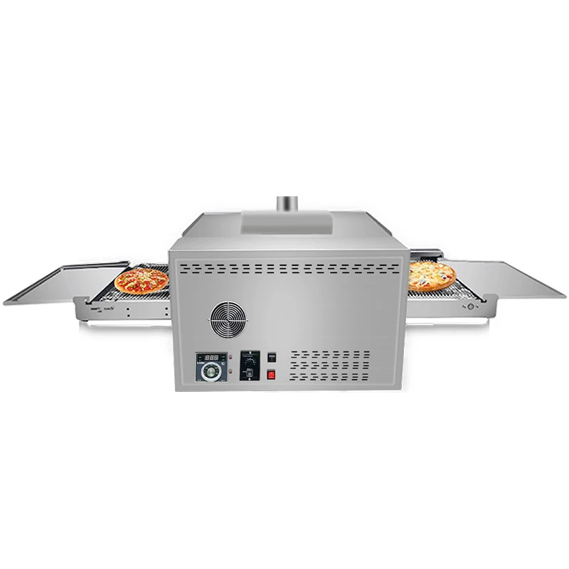 Electric Conveyor Pizza Oven Commercial 12 Inch Pizza Stove Oven Large Dispenser Cake Bread Pizza Making Machine