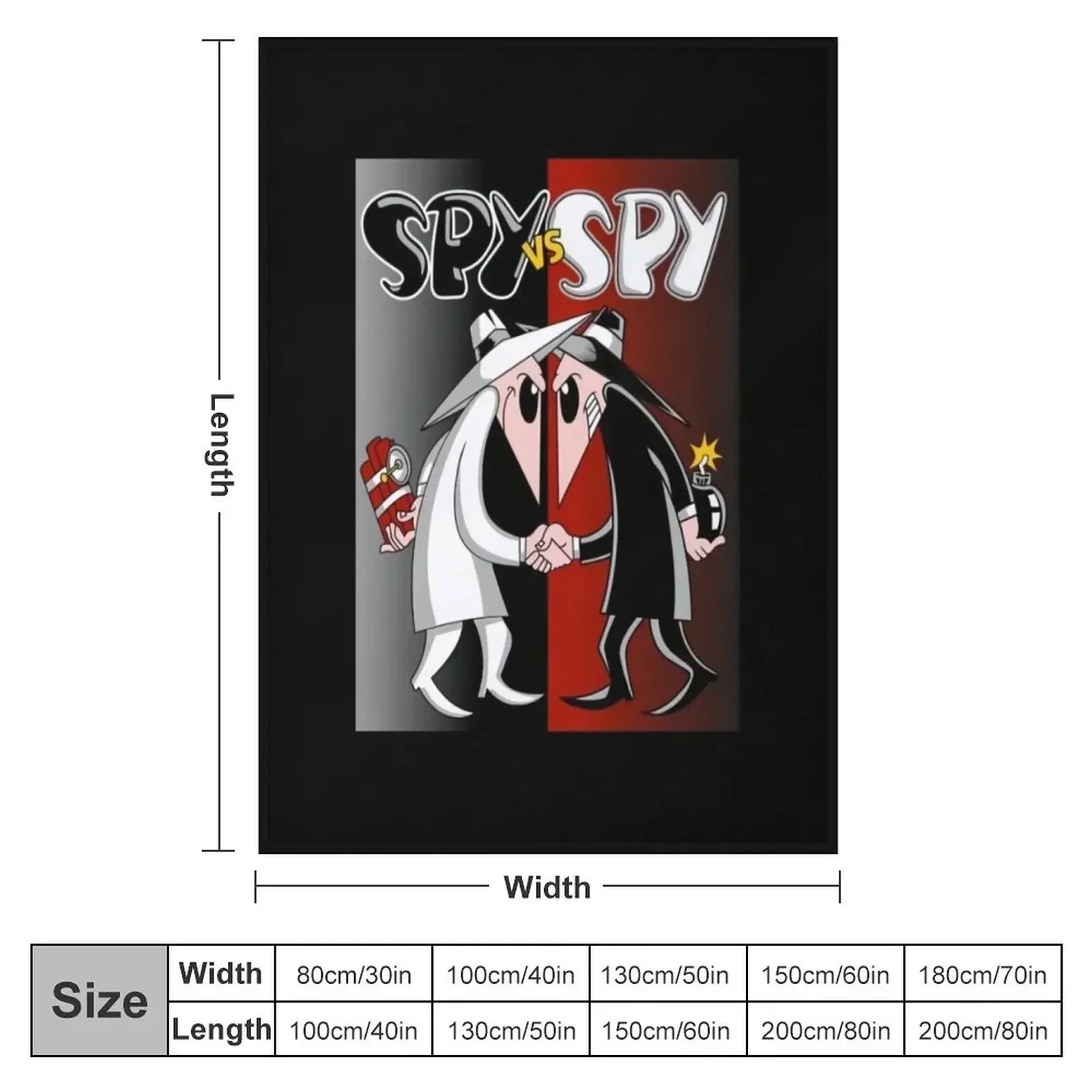 Spy Vs Spy Throw Blanket Thermal Soft Plaid Hair Blankets