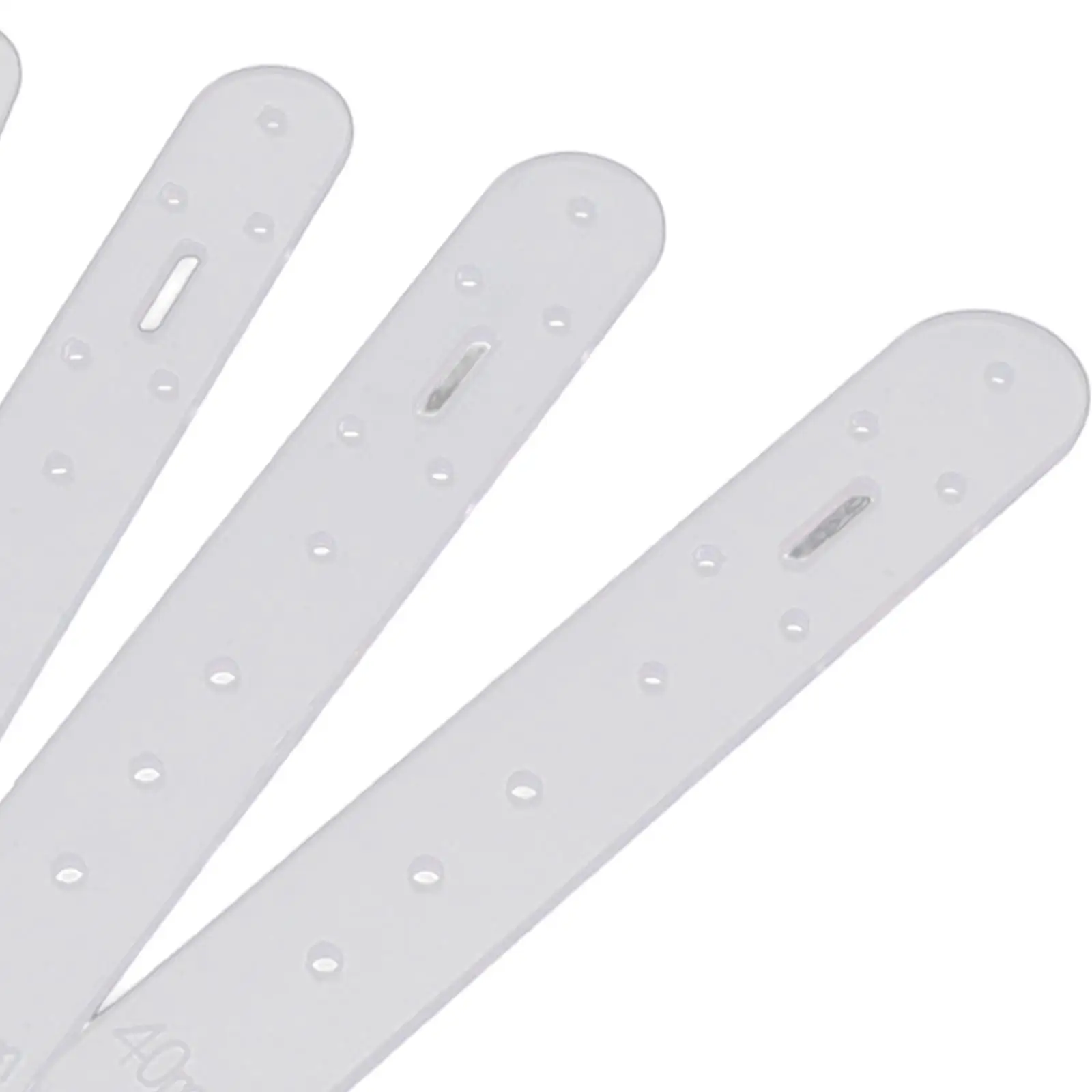 5 Pieces Leather Belt Hole Punching Templates Patterns Acrylic DIY Tool Set