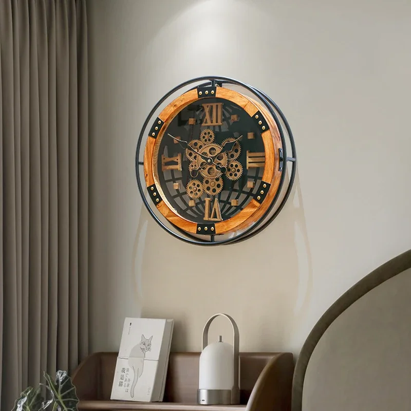 Nordic Restaurant Wall Clocks Living Room Large Art Mural Luxury Minimalist Wall Watch Aesthetic Reloj De Pared Home Decoration