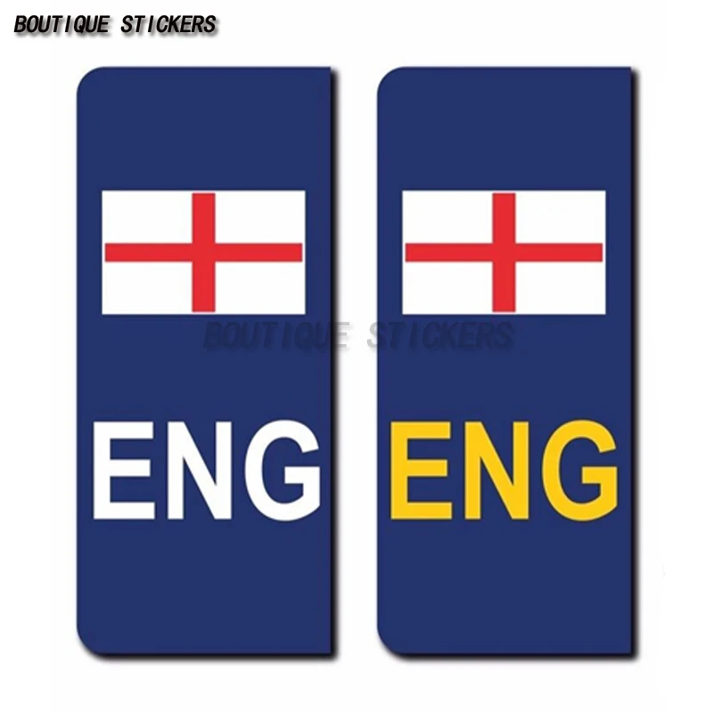 

England Flag UK sticker Number Plate Blue car van truck PVC