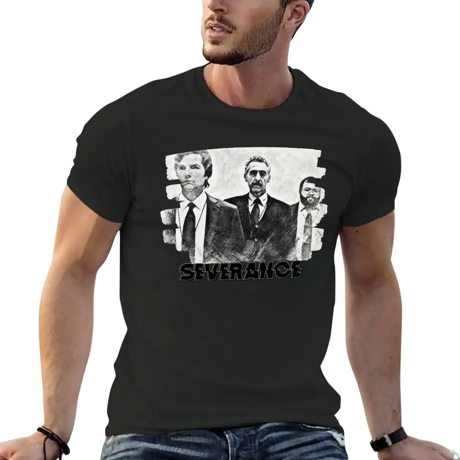 Severance T-Shirt Blouse sports fans mens t shirtsCotton Luxury brand vintage oversized